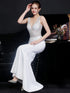 Sexy Elegant Luxury Wedding Evening Long Dresses for Women Rhinestone Prom Party Dresses Summer Dress